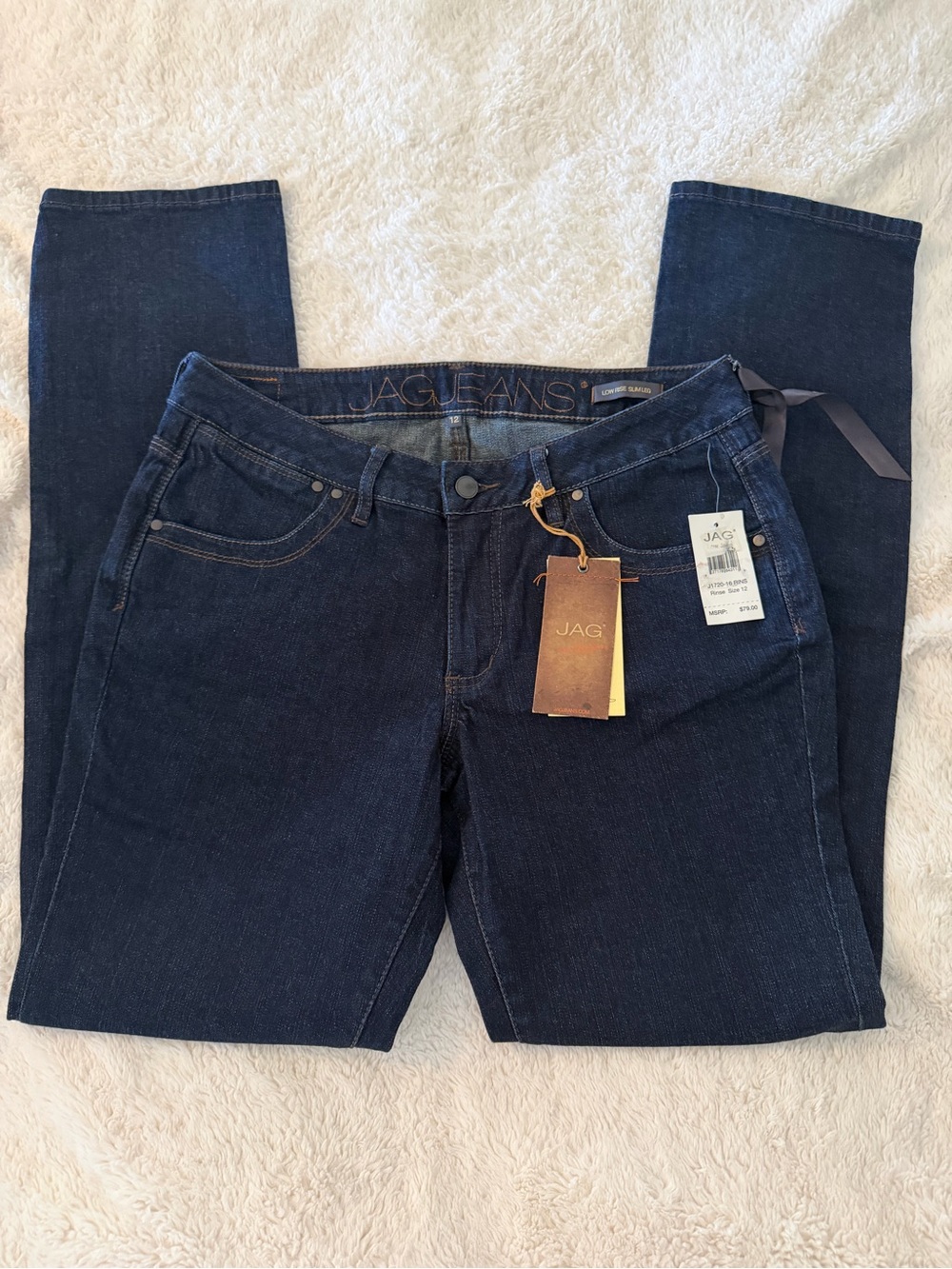 NWT Women’s Jag Jeans | Low Rise Slim Leg | Dark Rinse | Size 12